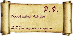 Podolszky Viktor névjegykártya